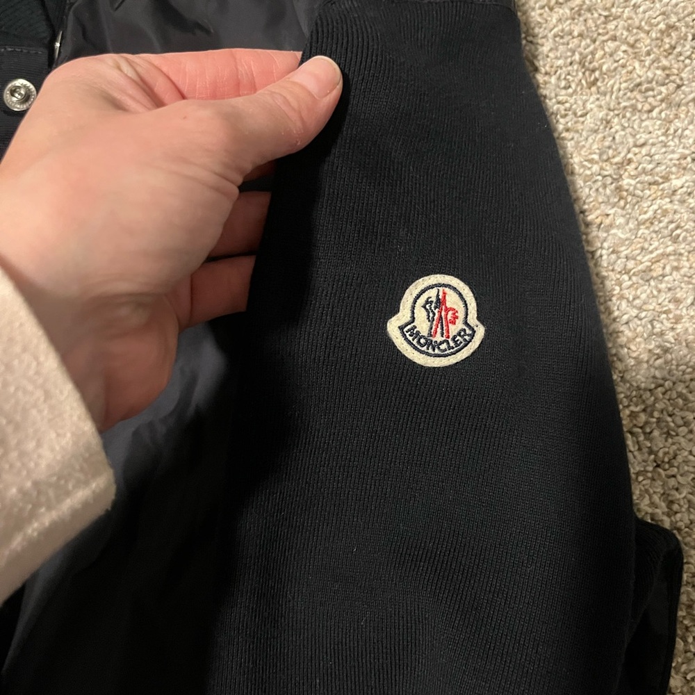 Moncler Black Varsity Bomber Jacket - Picture 2 of 9
